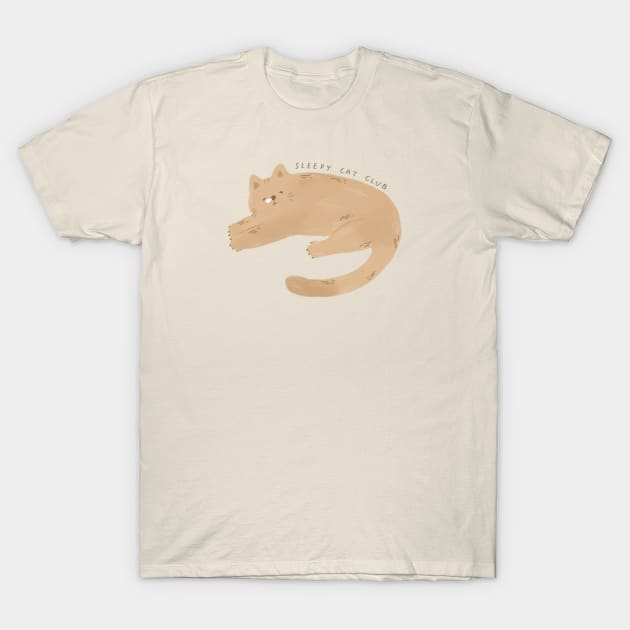 Sleepy cat T-Shirt by summerheart